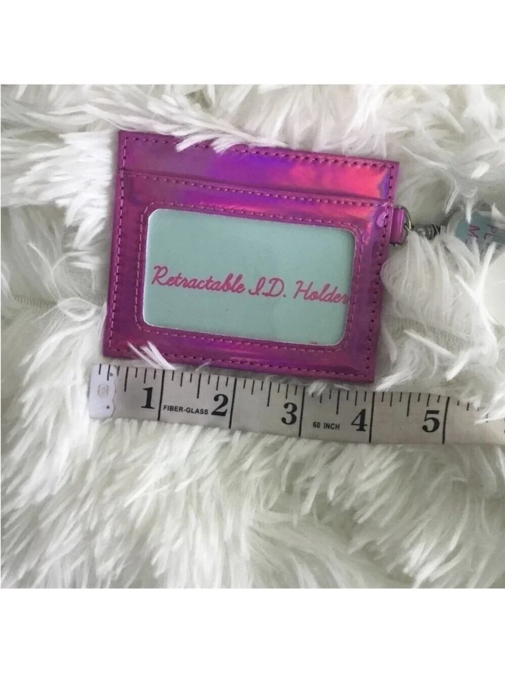 Kohl's Woman' or student retractable ID case attached retractable clip